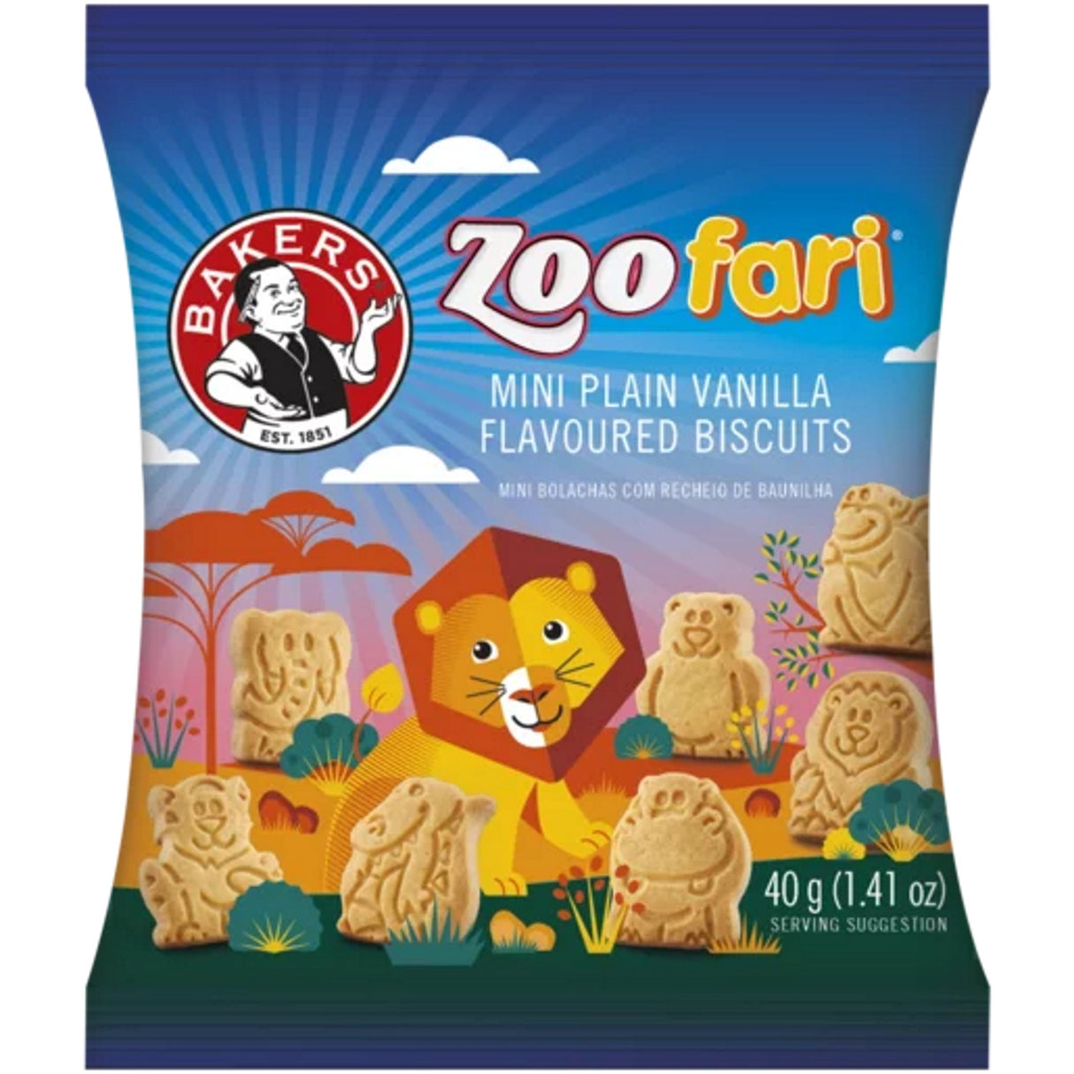 Bakers Zoofari Mini Biscuits 2 oz