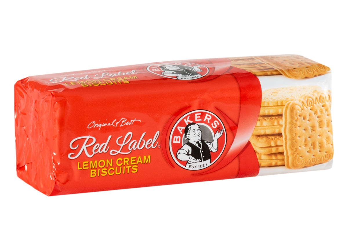 Bakers Red Label Lemon Cream Biscuits 200g