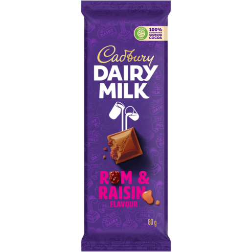 Cadbury Rum & Raisin 80g