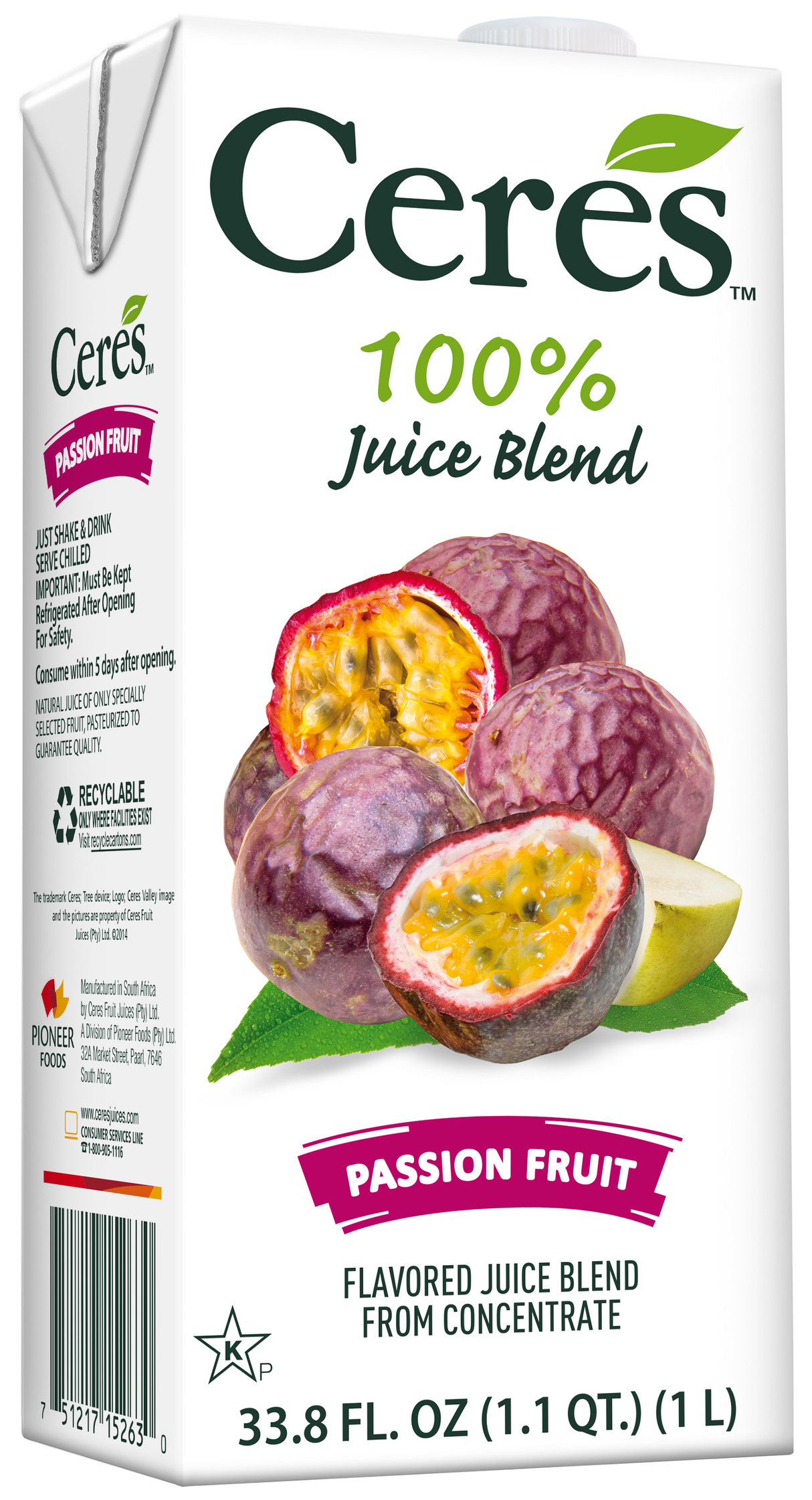 Ceres Passion Fruit 1L