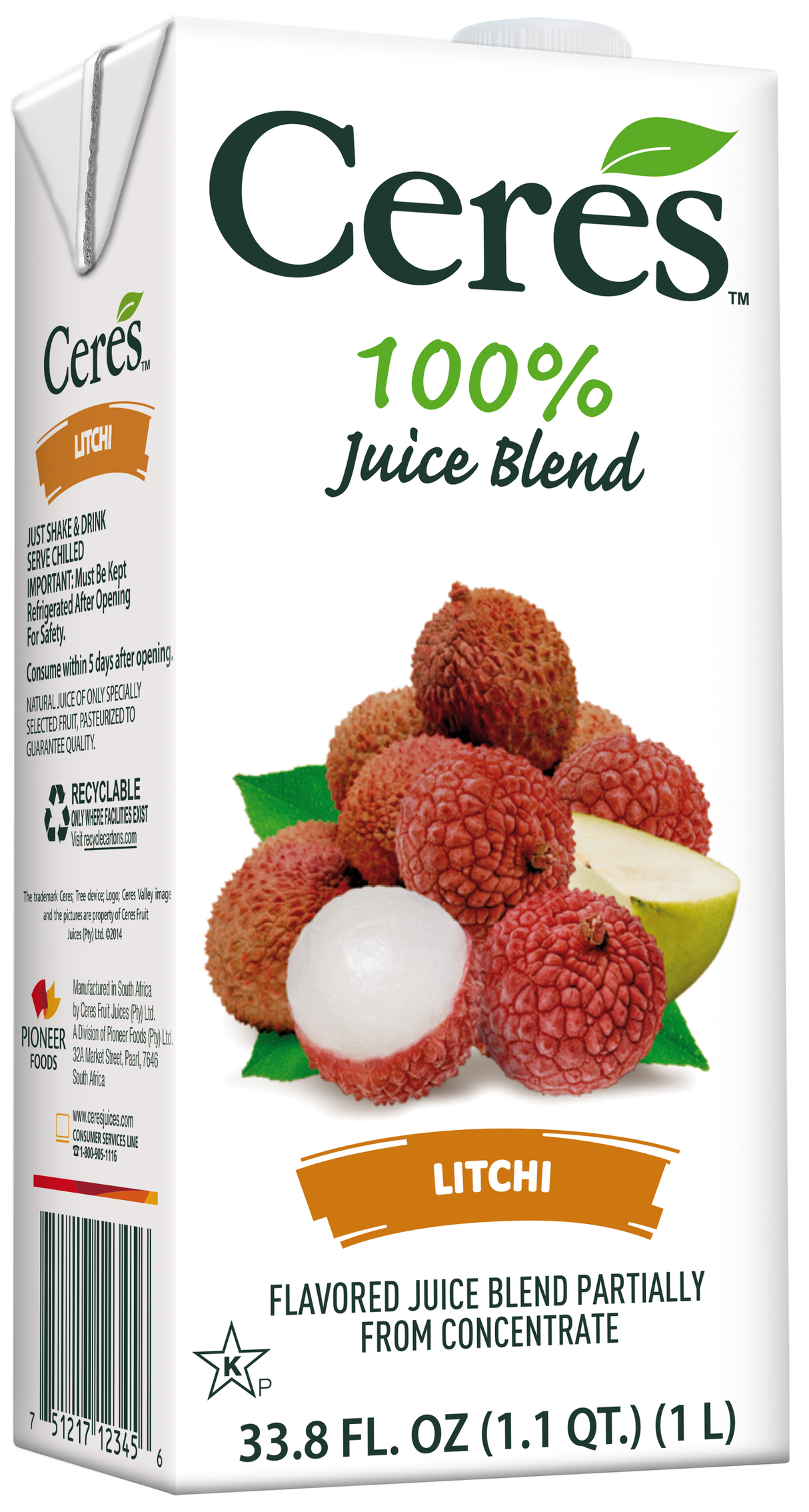 Ceres Litchi Juice 1L