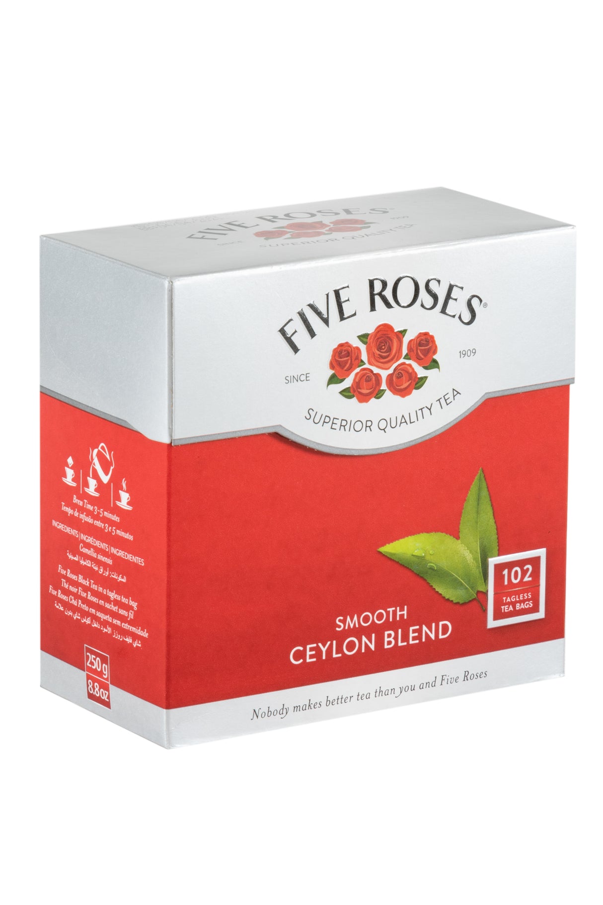 Five Roses Tea Tagless Ceylon Tea Bags (102 pack) 250g