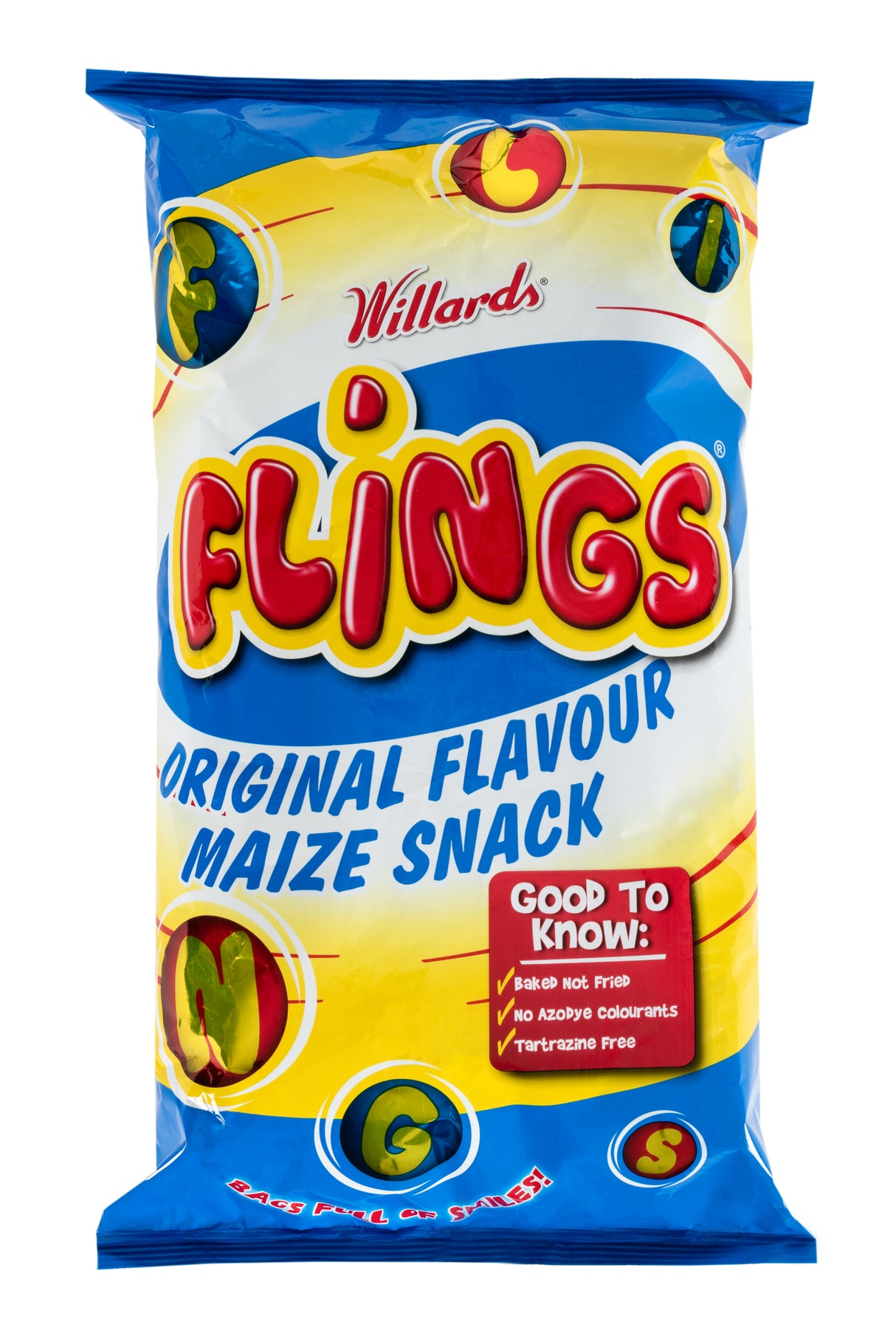 Willards Flings Original Flavour Maize Snack - 150g