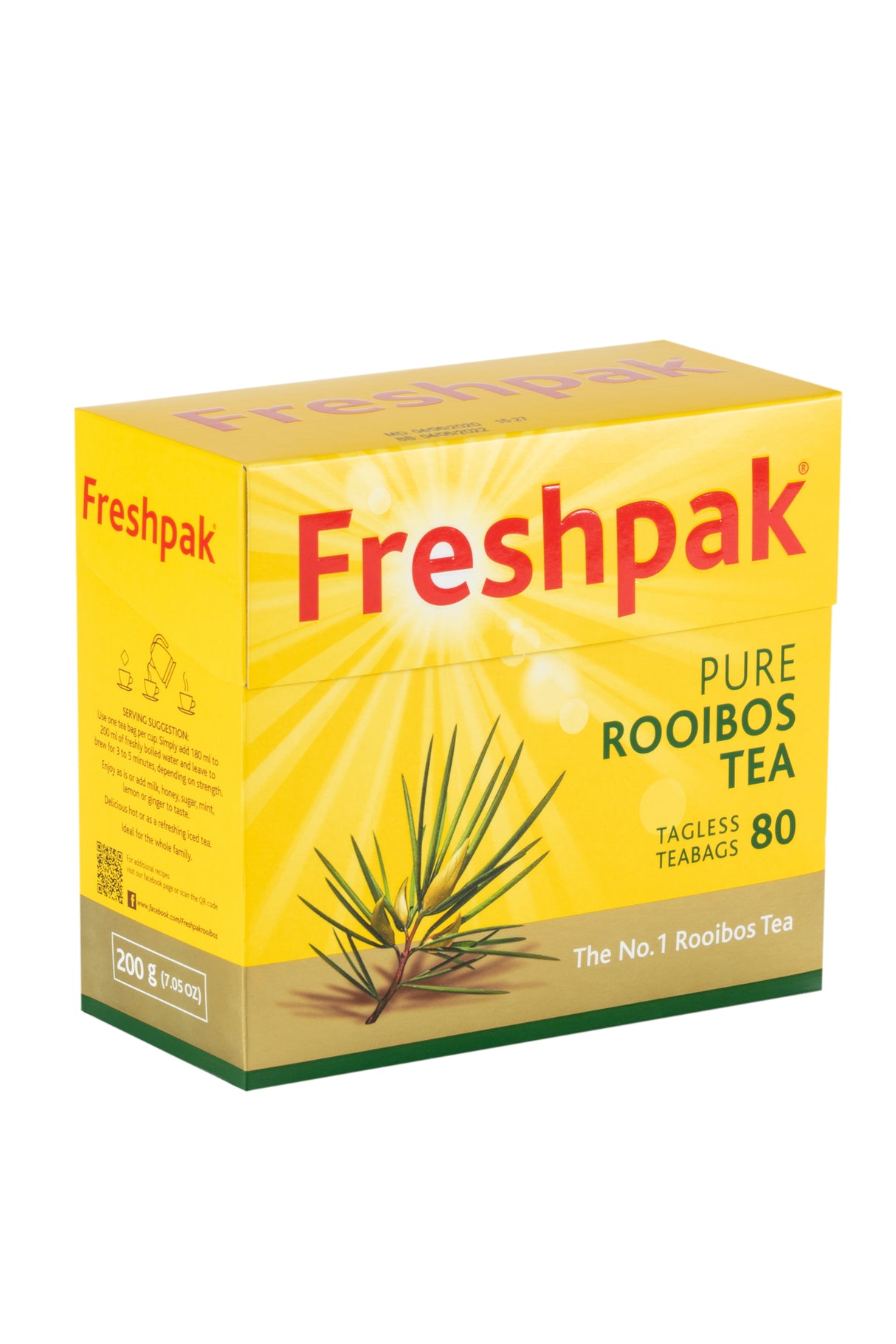 Freshpak Pure Rooibos Tagless Teabags (80 count) 200g