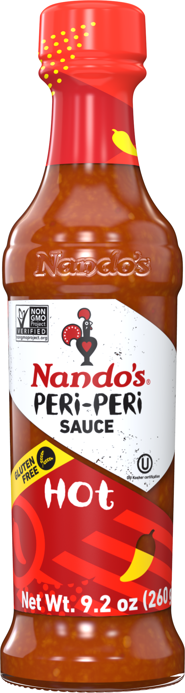 Nandos Hot Peri Peri Sauce 9.2 oz