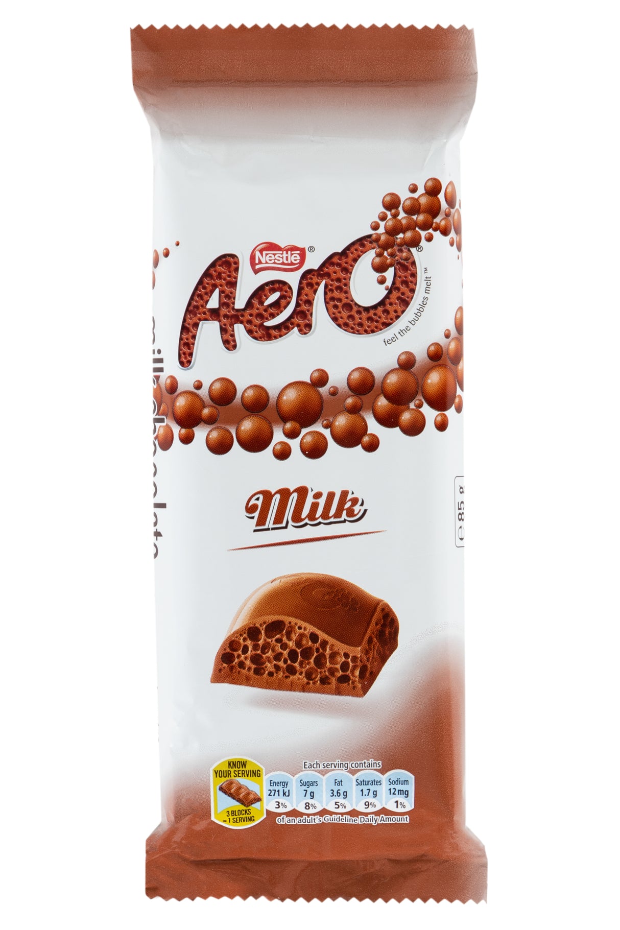 Nestle Aero Milk Chocolate 85g