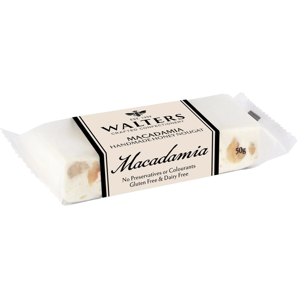 Walters Handmade Honey Nougat with Macadamia 50g
